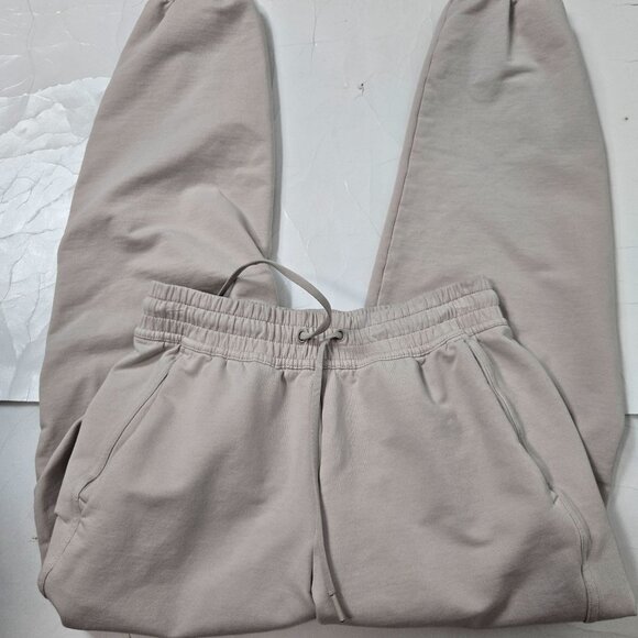 Athleta Size XXS Retroterry Mid-Rise Jogger Pants Pull-On Terry Tan - Picture 6 of 11